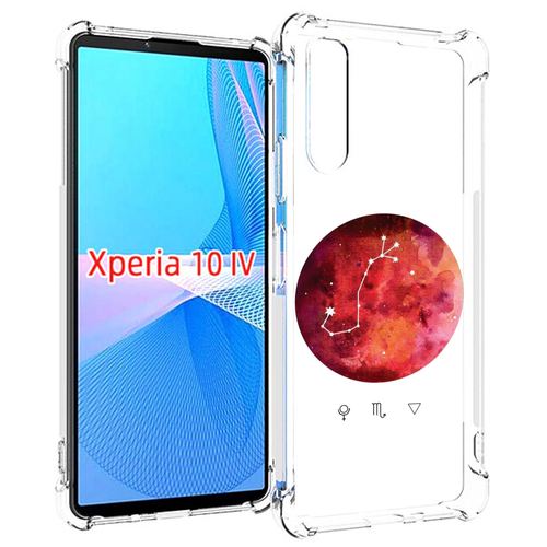 Чехол MyPads знак зодиака скорпион 6 для Sony Xperia 10 IV (10-4) задняя-панель-накладка-бампер чехол mypads знак зодиака овен 6 для sony xperia 10 iv 10 4 задняя панель накладка бампер