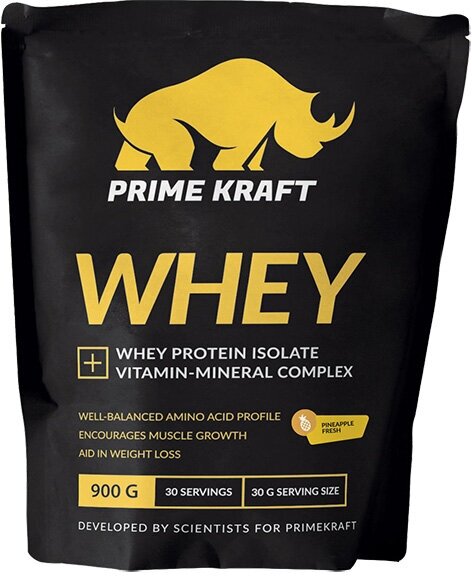 Протеин сывороточный со вкусом Банановый йогурт дойпак Whey Primekraft/Праймкрафт 500г ООО ПРАЙМ-КРАФТ - фото №18