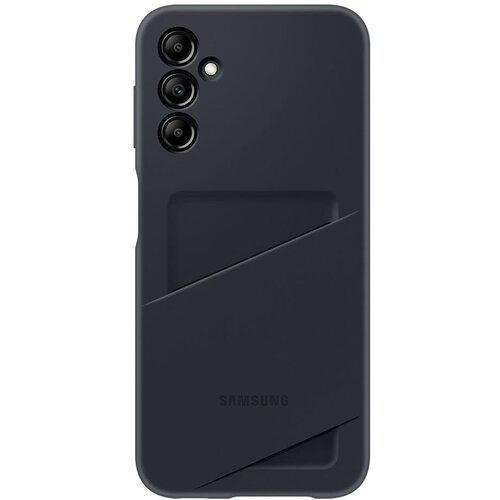 чехол клип кейс samsung clear сase a14 прозрачный ef qa146ctegru Чехол (клип-кейс) Samsung Card Slot Сase A14 черный (EF-OA146TBEGRU)