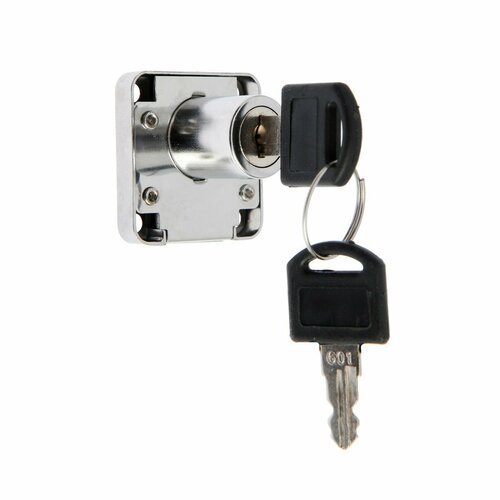 Замок мебельный мод 138-22 прямой ригель корпус ЦАМ 2 ключа 607₽