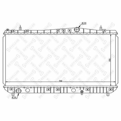 Основной радиатор (двигателя) Stellox 1025688SX для Chevrolet Rezzo; Daewoo