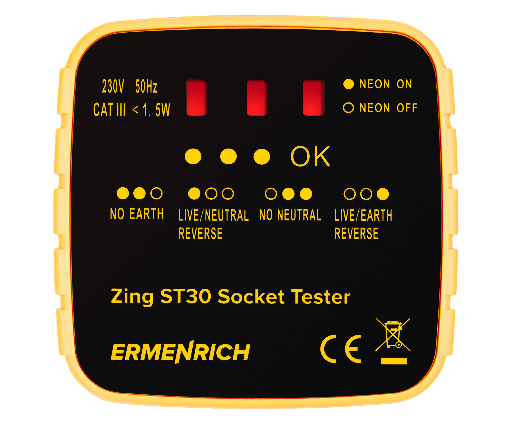 Тестер розеток Ermenrich Zing ST30