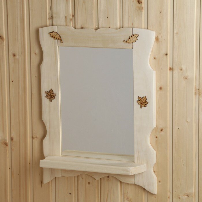 фото Полка с зеркалом, 55х43 см 9909858