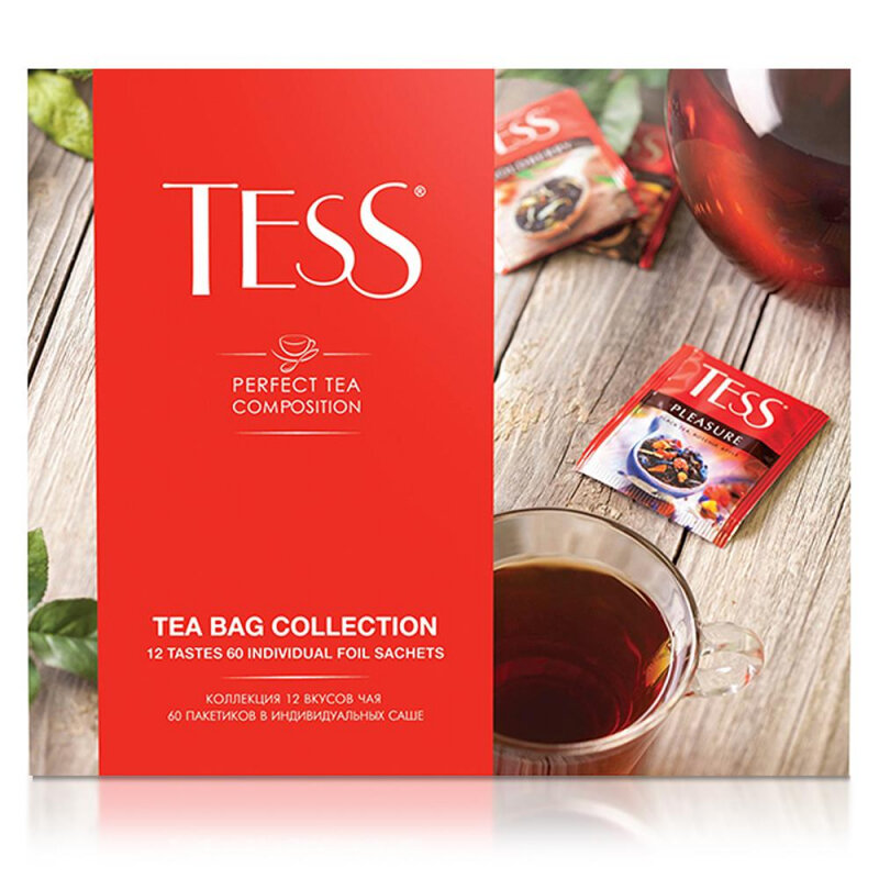 Чай Tess набор чая 12 видов, 1уп/60пак.