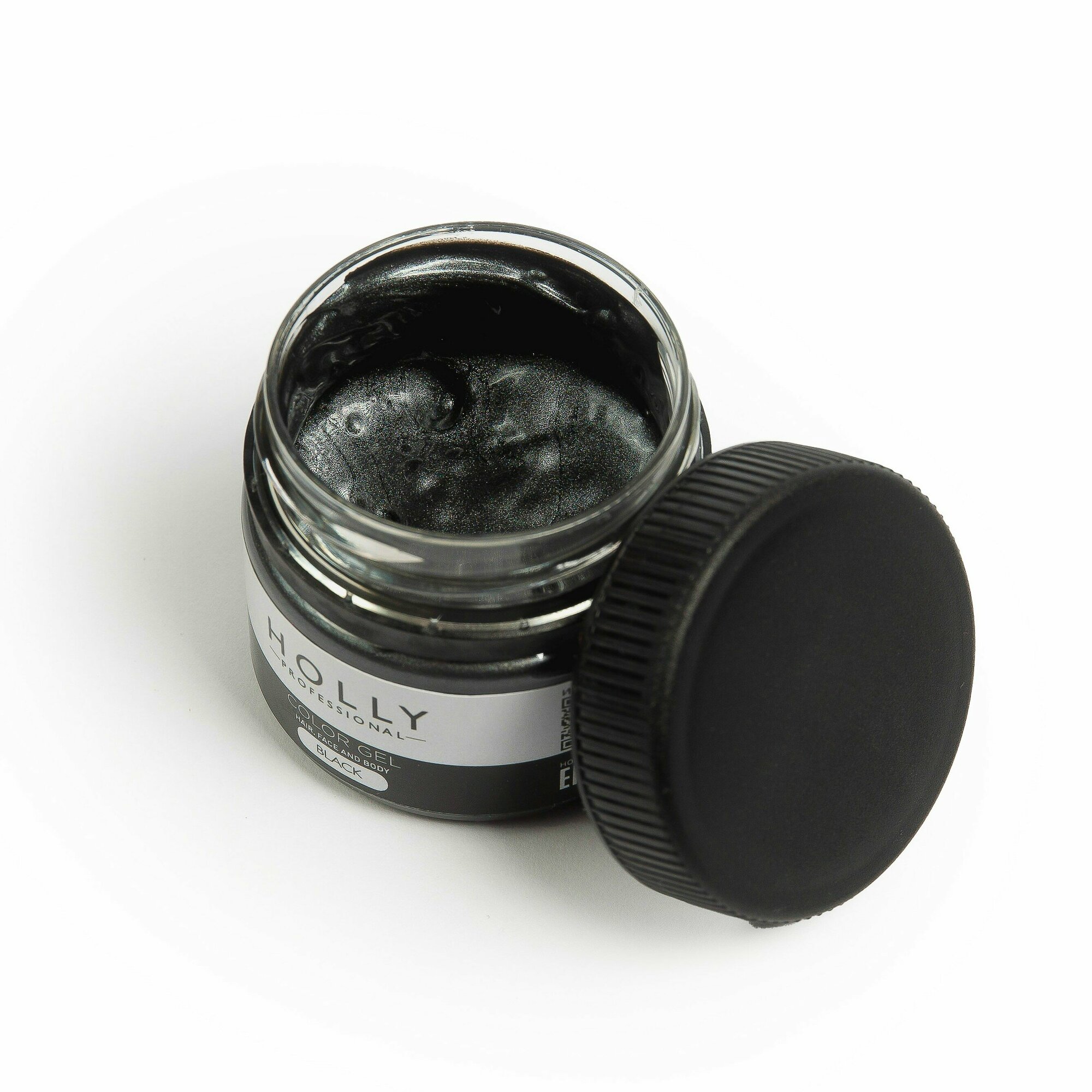 Holly Professional Грим на гелевой основе / краска для лица, волос и тела Color Gel Black