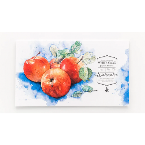 Склейка для акварели White Swan, Fin, 200 г/м2, 40х23, 20л