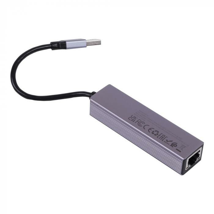 USB хаб Hoco HB34 USB 30*3  RJ45 Gigabit Ethernet 1000 Мбит/с