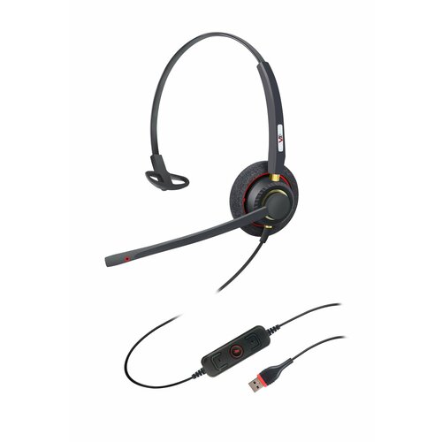 VoiceXpert VXH-500 - проводная USB-гарнитура 1 динамик шумоподавление регулировка громкости Mute 545100₽