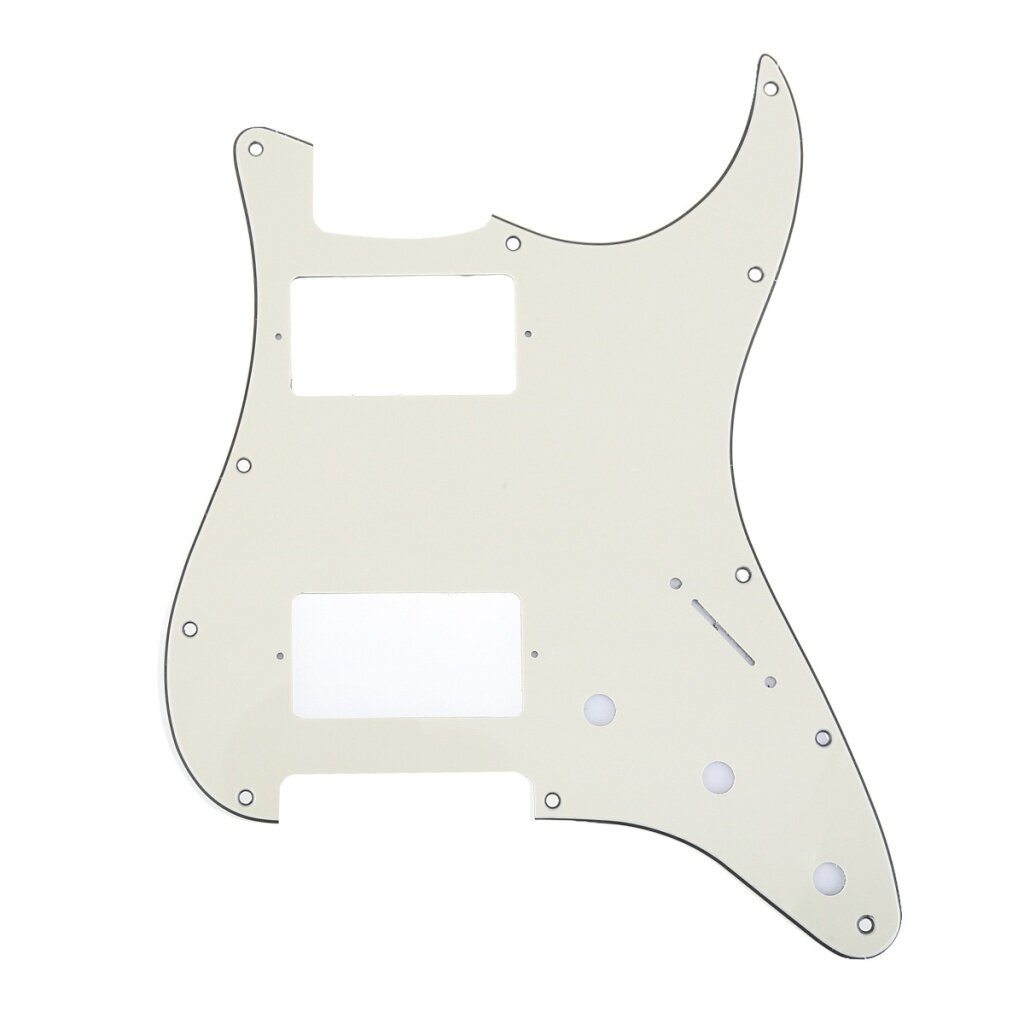 Защитная накладка электрогитары Fender Stratocaster HH, 3 слоя, кремовая, Musiclily MX1379CM — фото 4