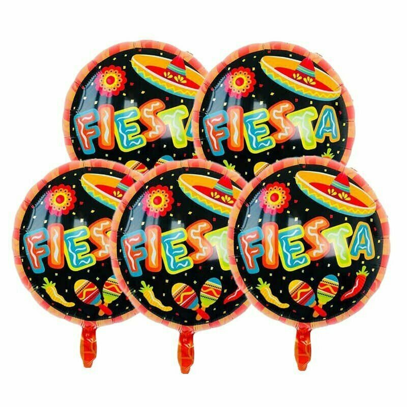 Набор из воздушных шаров Мексиканская вечеринка 5шт