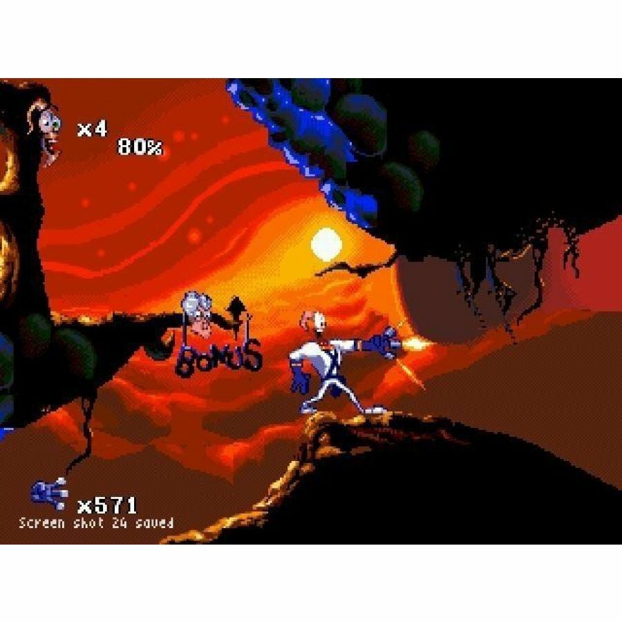 Игра Червяк Джим 2 (Earthworm Jim 2) Русская Версия 16 bit Картридж для ...