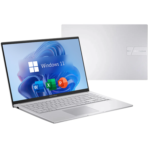 156 Ноутбук ASUS VivoBook 15X IPS Intel Core i5-1235U 10 ядер RAM 16 ГБ SSD 512 ГБ Intel Iris Xe Graphics Windows 11 Pro Office 2021 Русская раскладка 75990₽