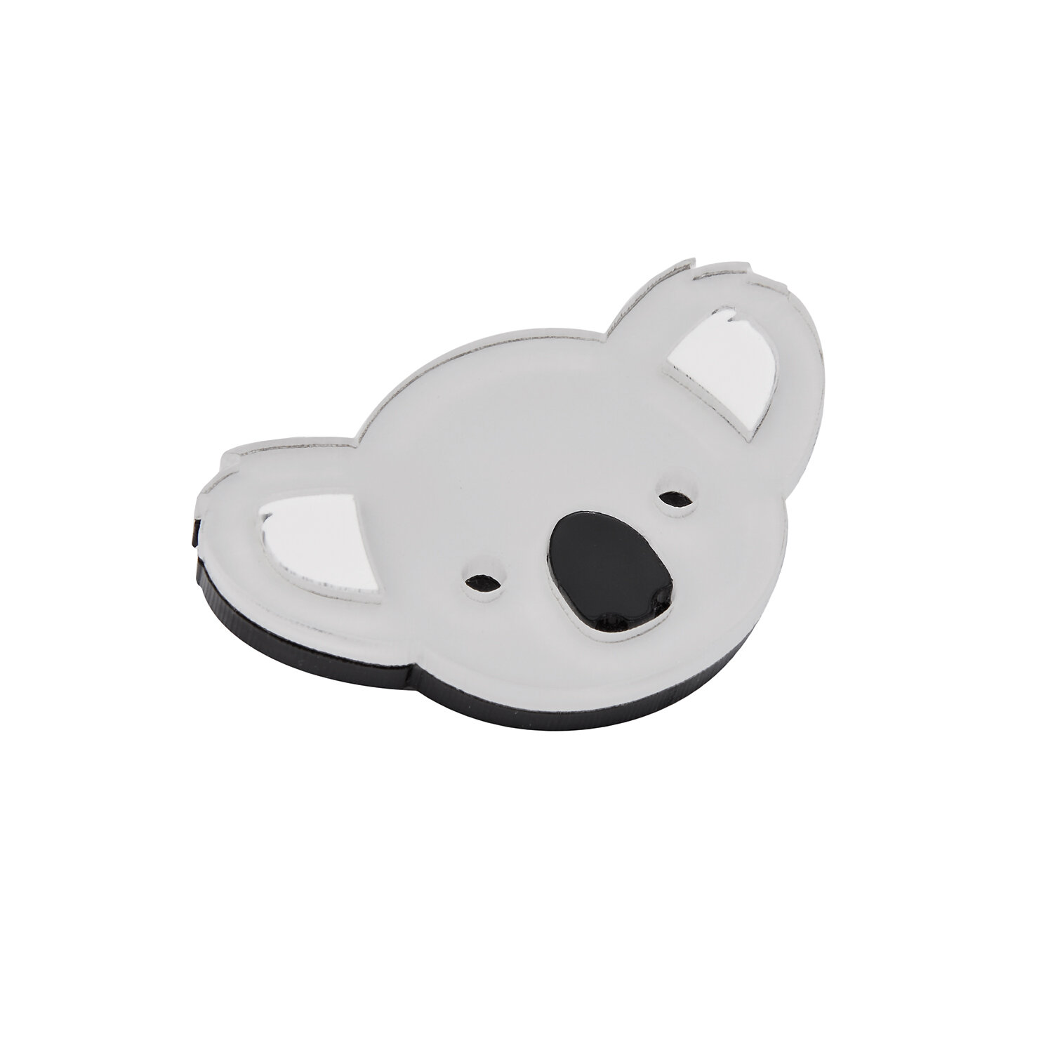 Брошь MONOLAMA, серый — фото 1