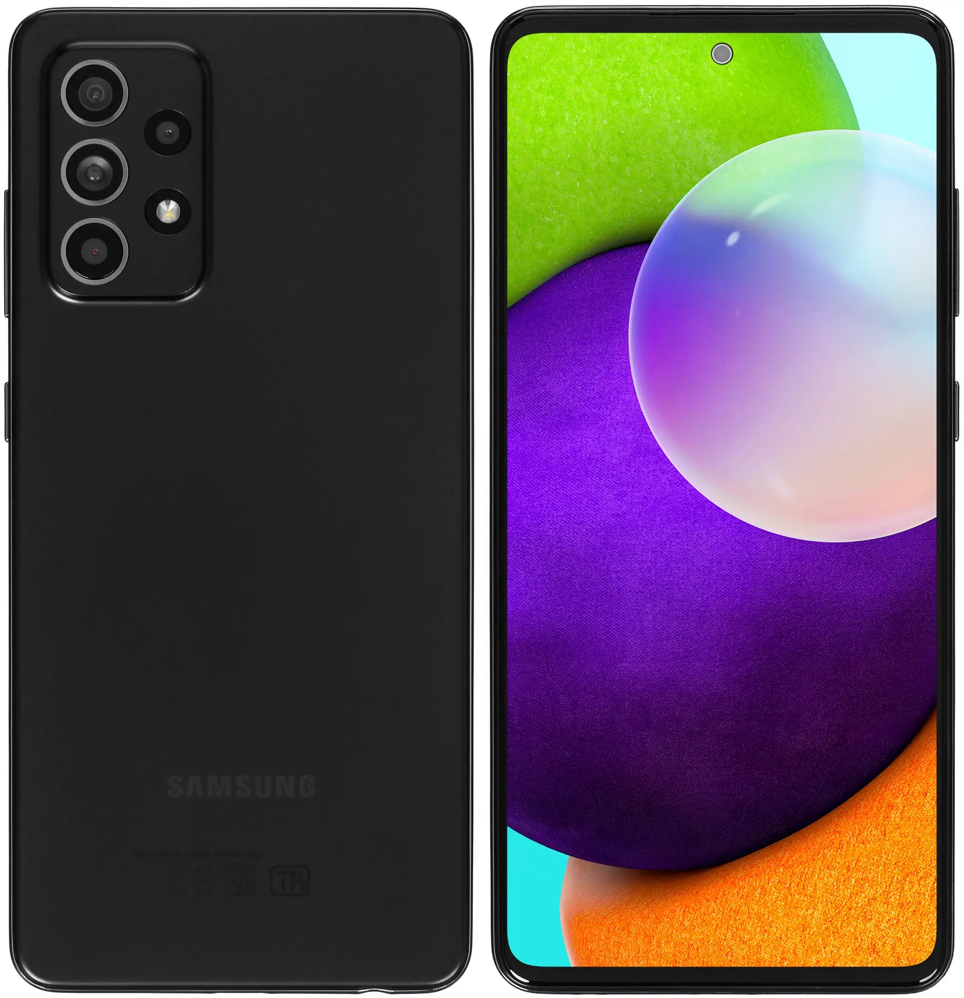 Смартфон Samsung Galaxy SM-A525FZBDSRU A52 4/128 ГБ RU, Dual nano SIM, Черный