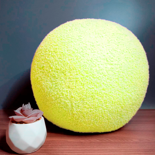 Подушка шар декоративная круглая обхват 84 см цвет светло-желтый 2088₽