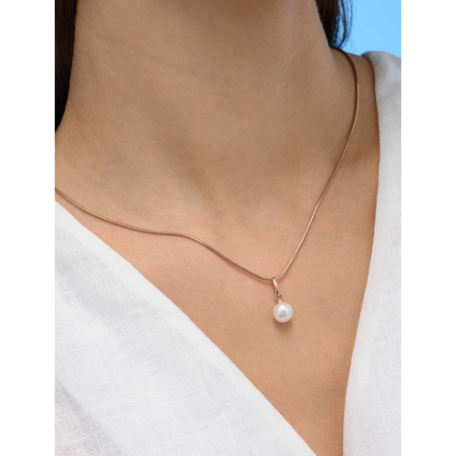 Подвеска Zlato красное золото 585 проба жемчуг размер 19 см золотой 13800₽