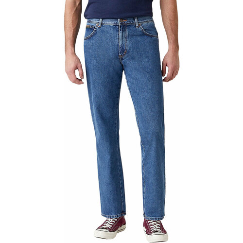 фото Джинсы классические wrangler men texas jenas, размер 34/34, синий