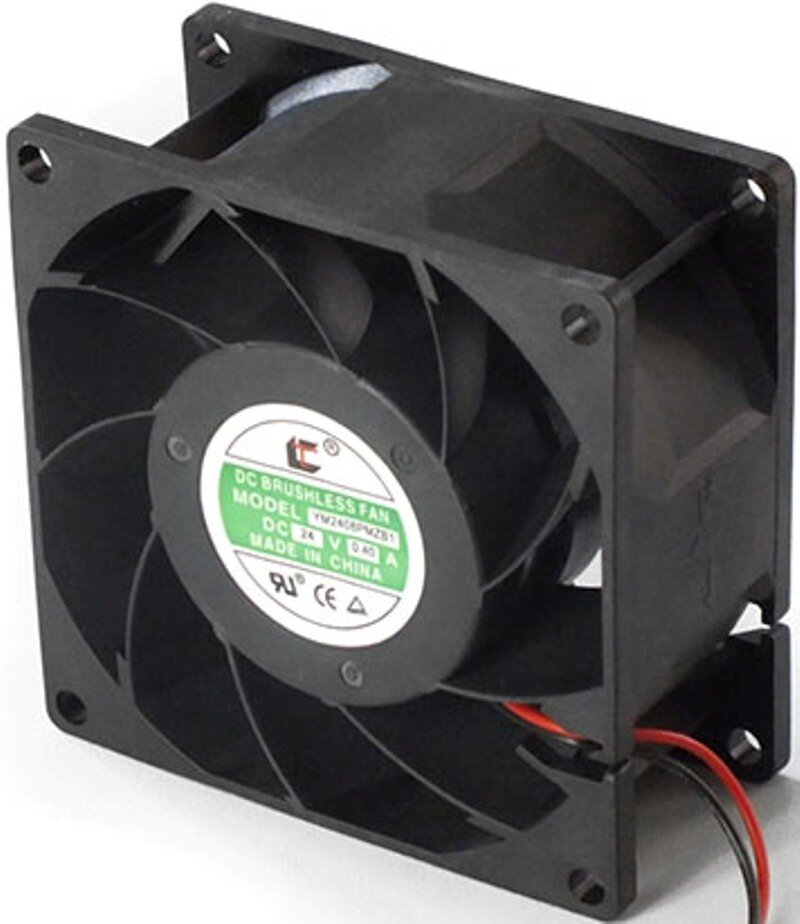 Вентилятор 24V (80*80*38) YM2408PMZB1 (качения), 0,45А, 10Вт.