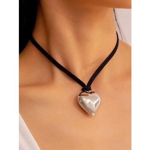 Чокер, черный, серый