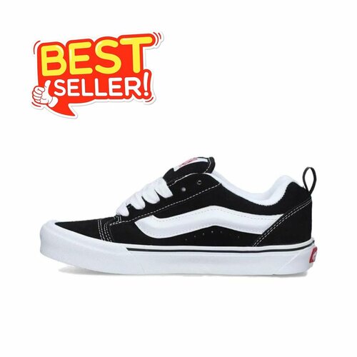 фото Кеды vans knu skool, полнота f (eu)/ на среднюю стопу, размер 6.5us 6uk 38.5eu 38.5ru 24.5см, black/white