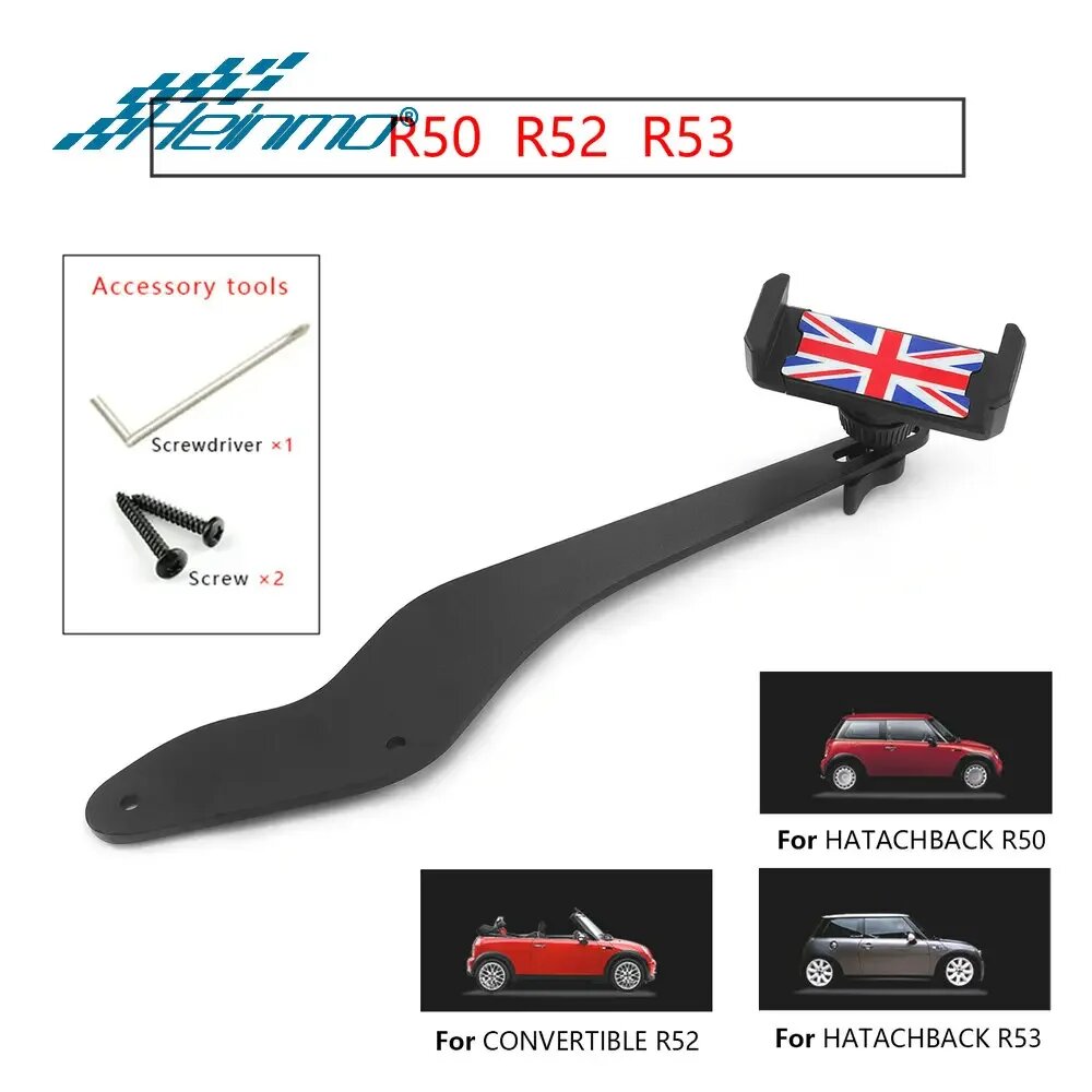 Держатель телефона в авто MINI Cooper R50 R52 R53, Red jack
