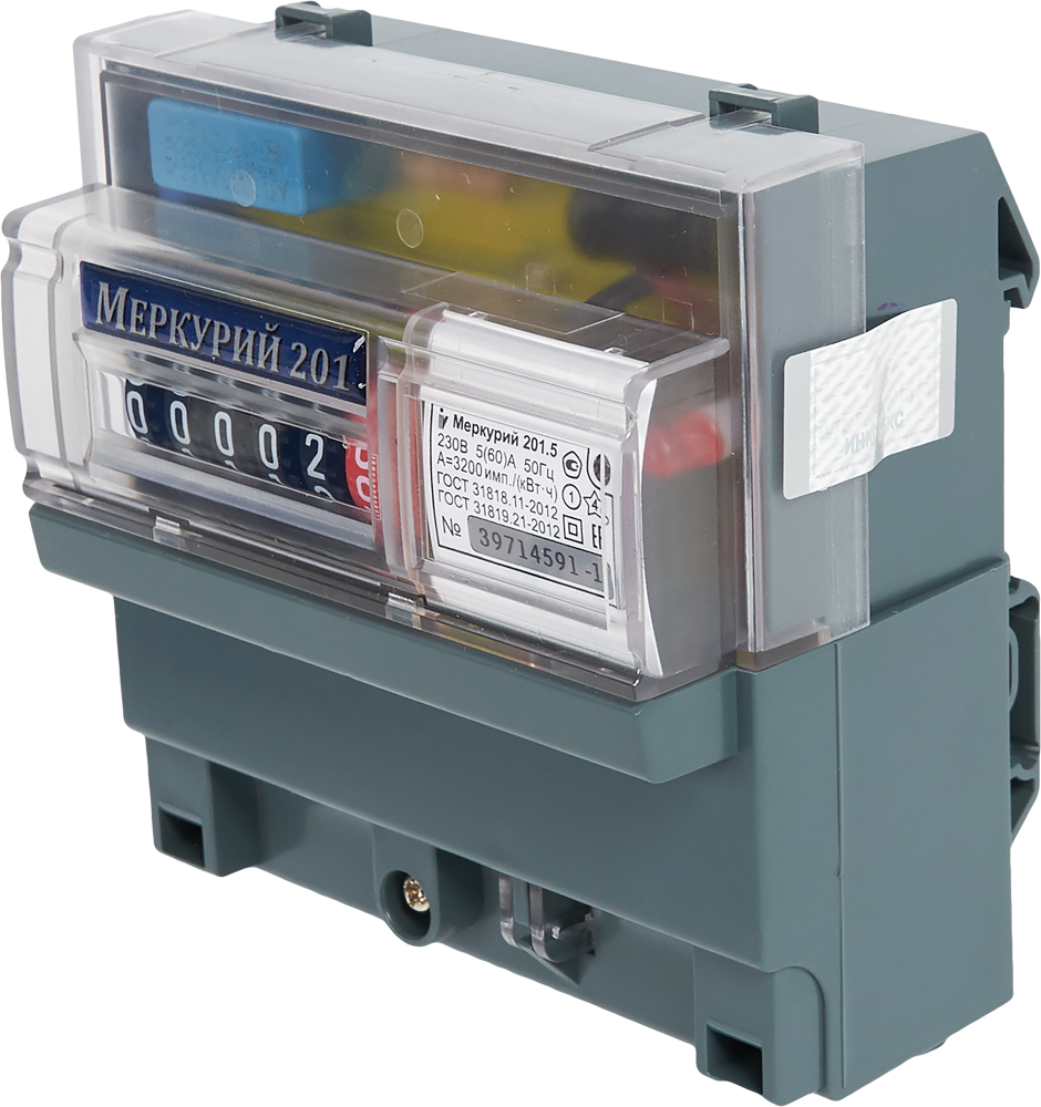 Счётчик электроэнергии Меркурий 201.5, однофазный — фото 1