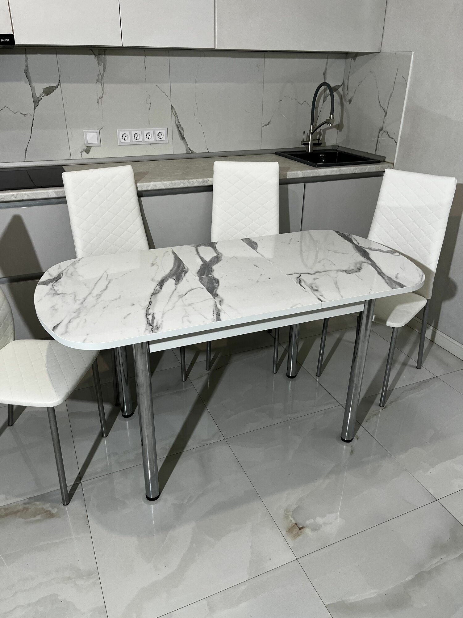 Кухонный стол и стулья комплект Обеденная группа — фото 1