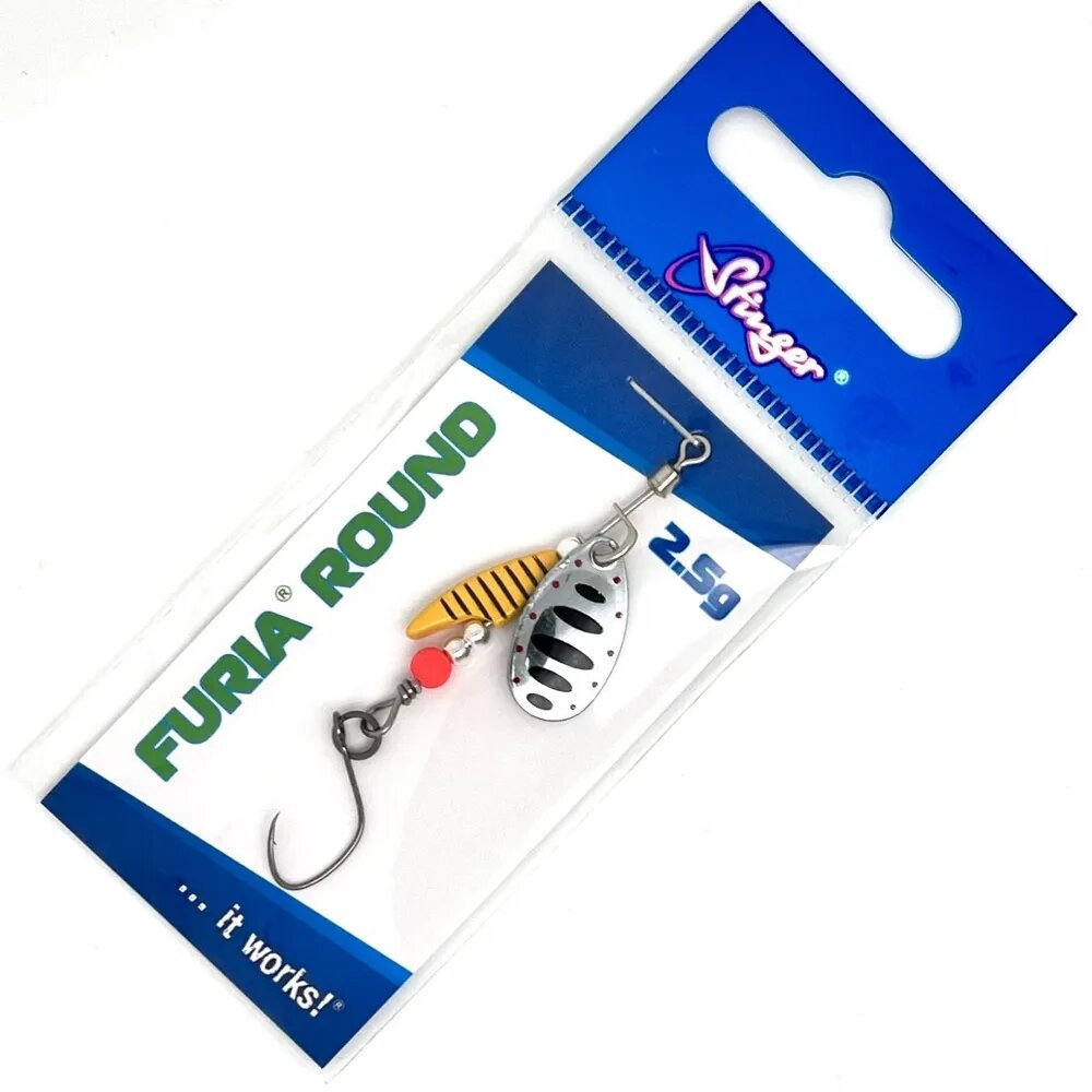 Блесна Stinger Furia Round #0 2,5гр #SB Для ловли форели — фото 1