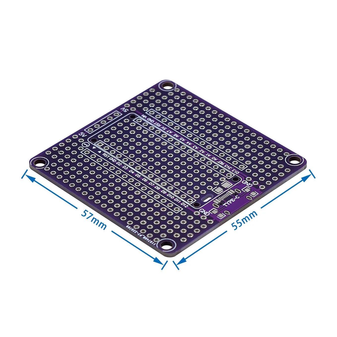 Контроллер Arduino Nano 3.0 фиолетовый Type-C