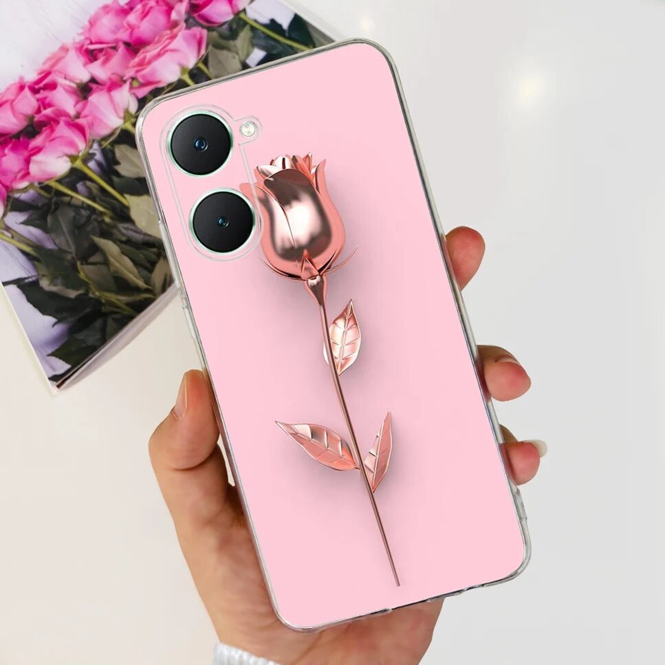 Для vivo Y03 4G чехол T Love TPU мягкая силиконовая Прозрачная Обложка для Vivo Y03 Y 03 4G 6,56 686