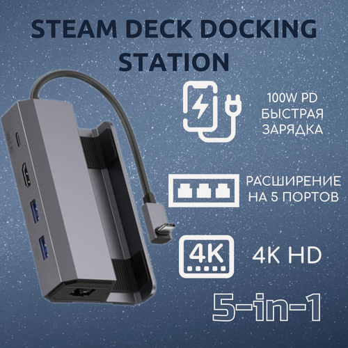 Изображение товара Док-станция 5 в 1 JSAUX HB0602 для Steam Deck