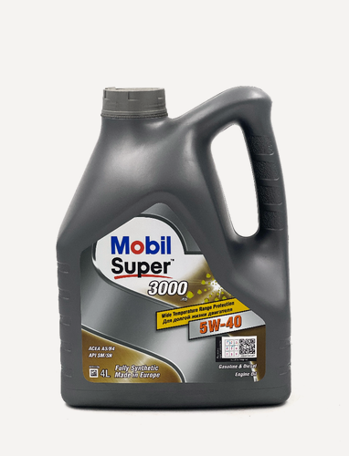 Изображение товара Масло моторное Mobil Super 3000 5w-40, синтетическое, 4 литра