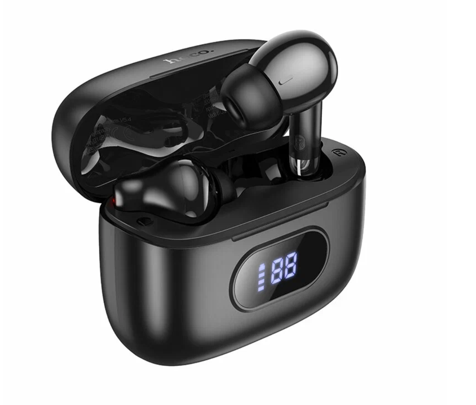 Беспроводные наушники EQ2 Plus, HOCO, вакуумные, с дисплеем, белые