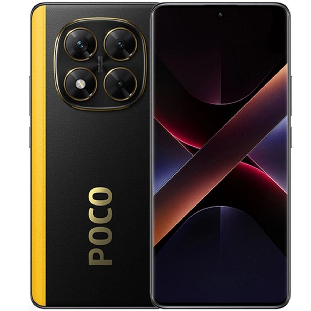 Смартфон Poco X7 5G, 12/512GB, 6,67", 5G, 50 МП, Black/черный с желтым, EU