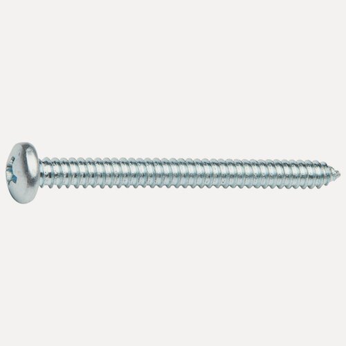 Изображение товара Шуруп универсальный 5,5х60 мм с полусферической головкой белый цинк острый DIN 7981 STARFIX 20 штук (SMZ2-50320-20)