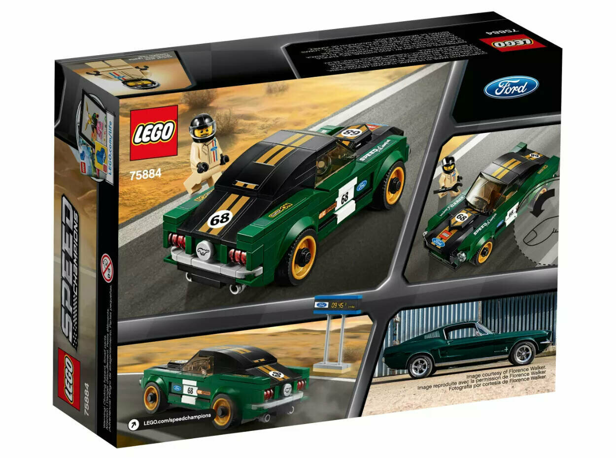 Конструктор LEGO Speed Champions 75884 1968 Ford Mustang Fastback, 183 детали, от 7 лет — фото 1