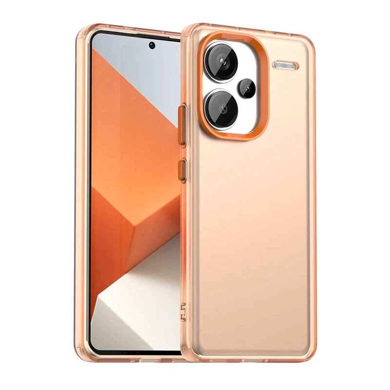 Чехол ярких цветов с защитой от падения для Redmi Note 13 Оранжевый, Redmi Note 13 Pro 4G, Orange