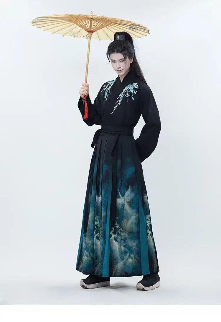 KUCLUT Халат Hanfu для взрослых из полиэстера