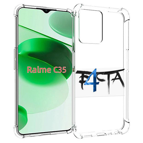 Чехол MyPads Баста 4 Баста для Realme C35 / Narzo 50A Prime задняя-панель-накладка-бампер