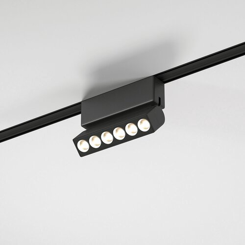 Трековый светодиодный светильник с поворотным механизмом Elektrostandard Flat Magnetic Insight 85090/01, 6 Вт, 4000 K, цвет чёрный, IP20