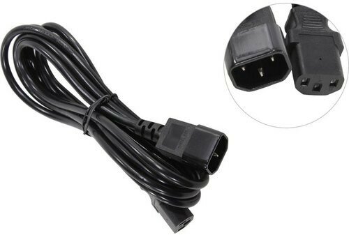 EXEGATE кабели ES280989RUS Кабель монитор - компьютер UPS->устройство Special EC-3S IEC 320 С13->С14 3 0.5mm2, CCA, черный, 3м.