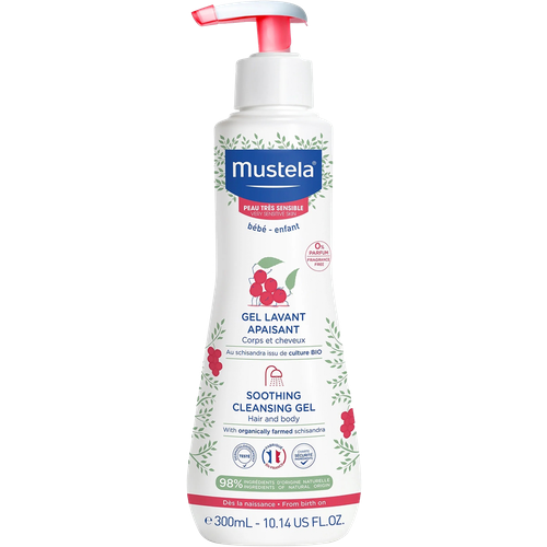 Mustela Очищающий гель для головы и тела для чувствительной кожи Soothing Cleansing Gel 300 мл