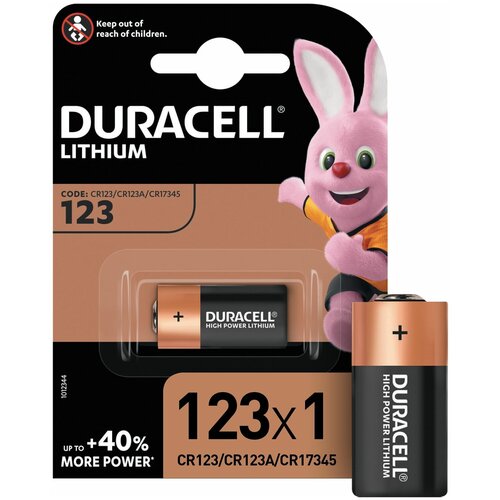 duracell батарейка литиевая серия ultra 3v cr123 1 шт Батарейки Duracell Ultra 123 3В 1 шт