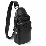 Мужская сумка на одной лямке Hight Touch 7936-42 чёрная - изображение