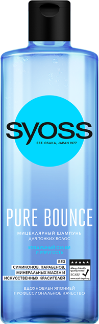 Шампунь Syoss Pure Bounce мицеллярный 500 мл - фото №6