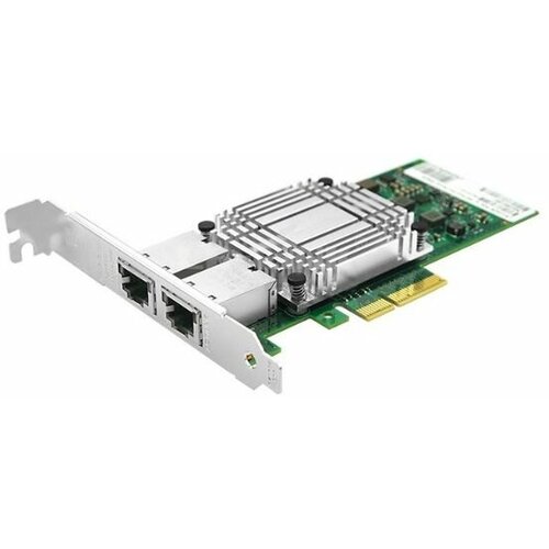 Сетевая карта 10Gigabit Ethernet, 2 RJ-45, 2*10G Base-T, 10 Гбит/с, Intel x550