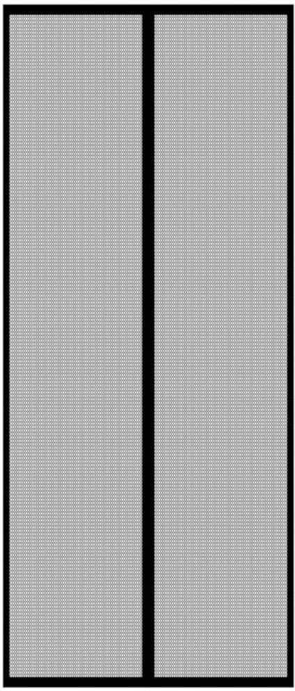 фото Москитная сетка для двери на магнитах Haifisch, 100х210см, черная