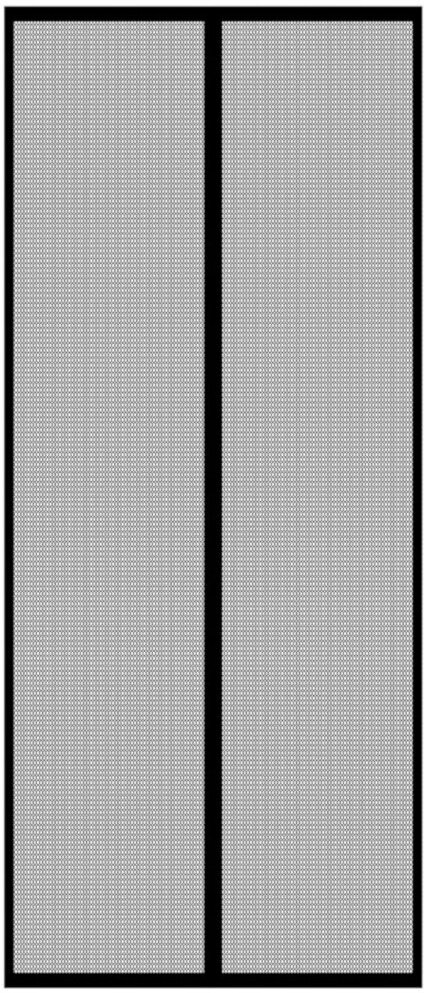 Москитная сетка для двери на магнитах Haifisch 100х210см черная