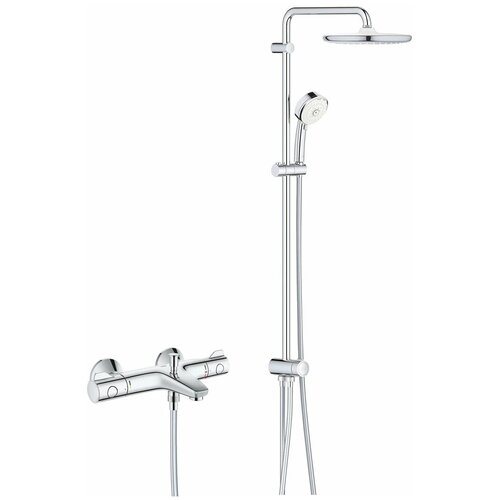 Душевая стойка для ванны с термостатом Grohe Grohtherm 800, хром