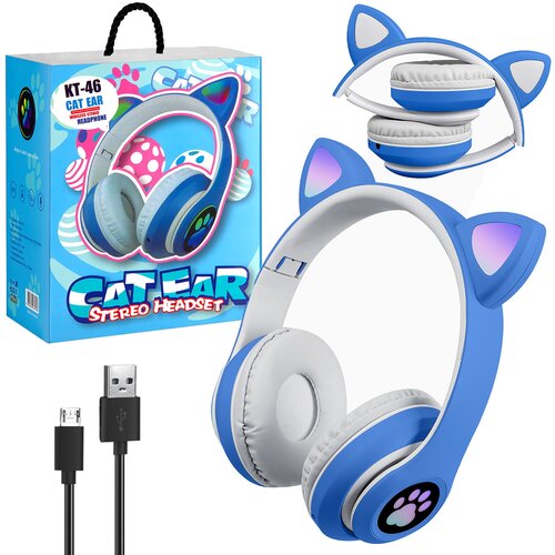 Наушники Bluetooth KT-46 синий 121200₽